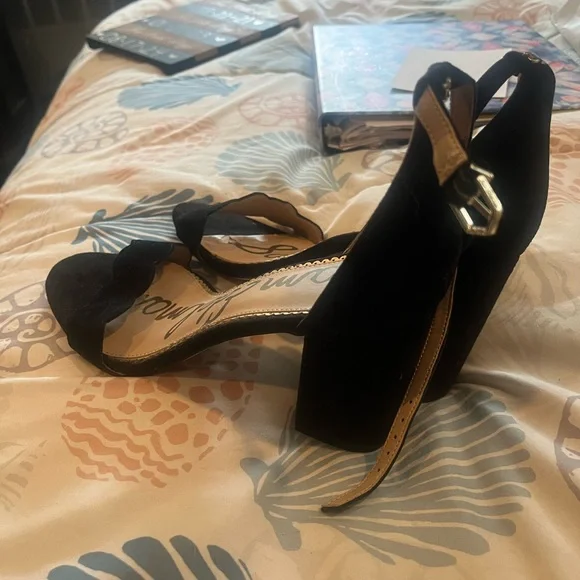 Sam Edelman black heels, size 10 worn once - Picture 1 of 3